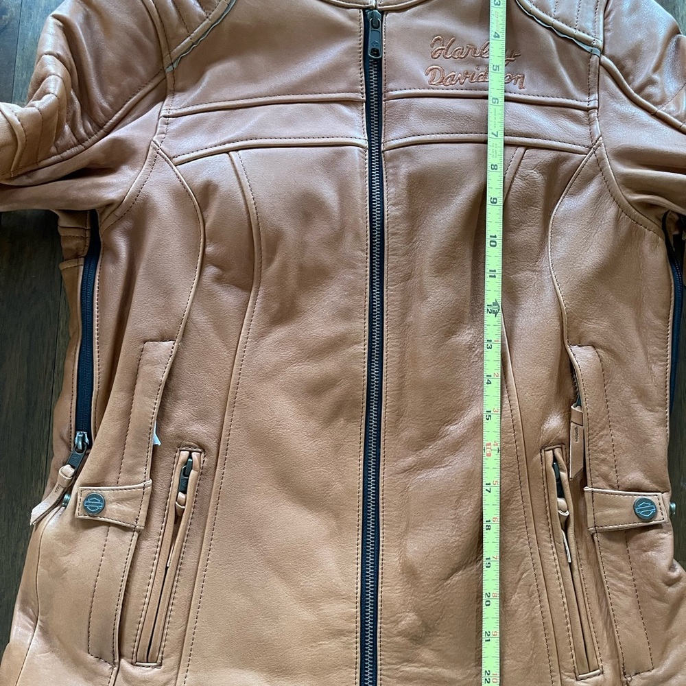 NEW Harley-Davidson Women's Pursuit Triple Vent System Leather Jacket brown - Picture 13 of 16